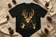 Rustic Buck And Deer In Dark Pine, an Object Graphic by SharpMarketplace (Thumbnail 3 of 4)