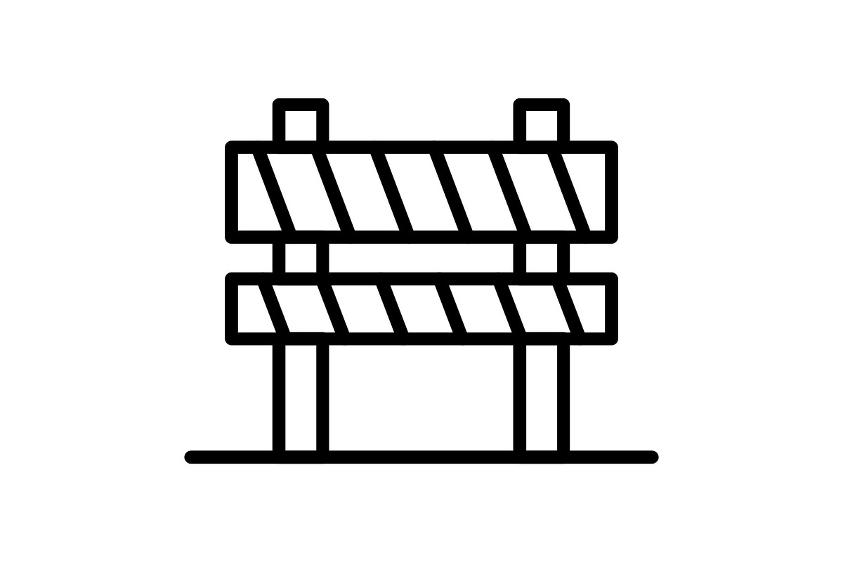Barrier Line Icon, an Icon by Pexelpy