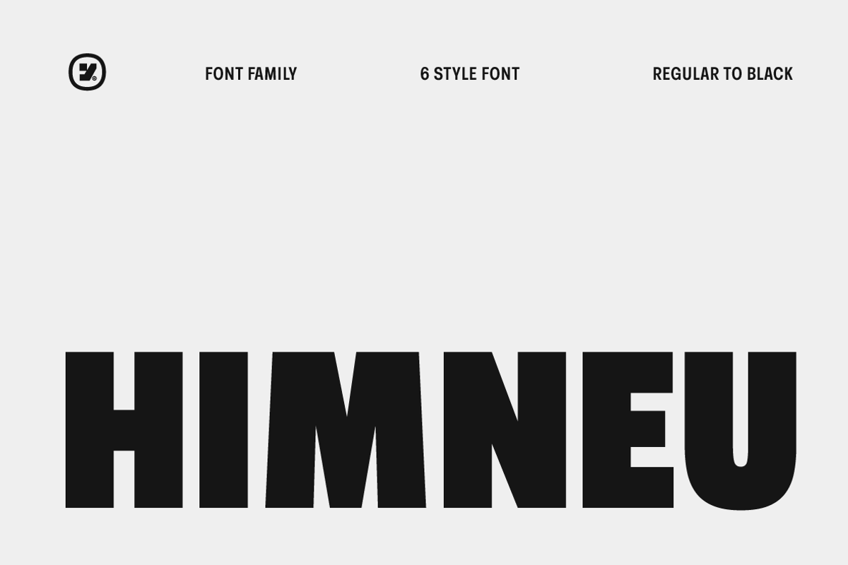 Himneu – Condensed Font, a Font by Yukita Creative (Photo 1 of 8)