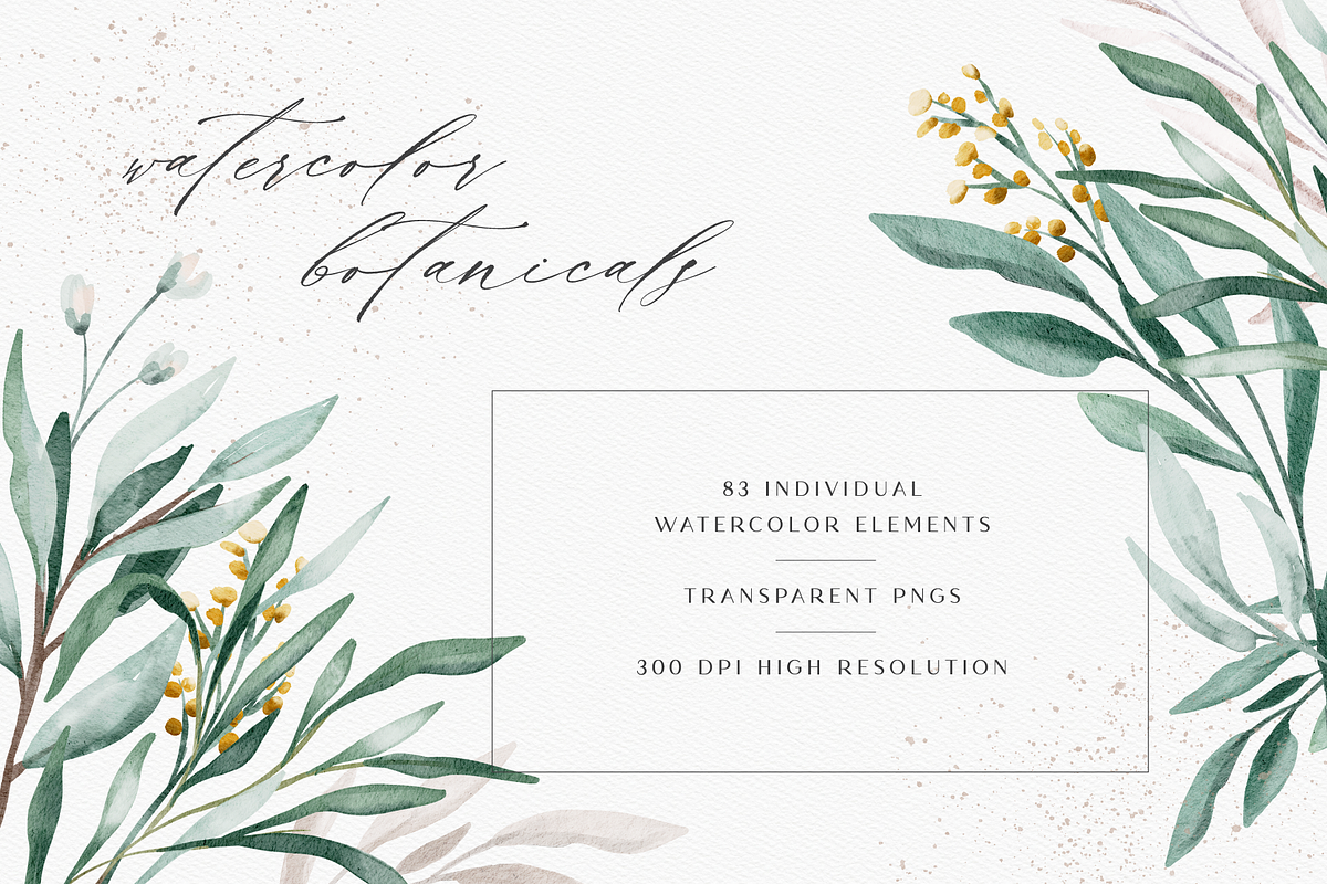 Botanica Watercolor Florals, a Texture Illustration by Opal Creative (Photo 5 of 13)