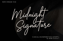 Midnight Signature Font