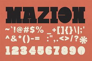 Mazion - Experimental Typeface