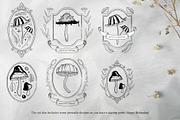 Hand Drawn Vector Vintage Mushrooms, a Decorative Illustration by foxsong (Thumbnail 8 of 12)