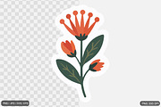 Cute Flower Sticker Design Bundle, an Illustration by Actual Pixel (Thumbnail 20 of 26)