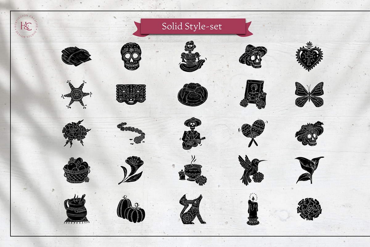 Hand Drawn Dia de los Muertos Images, a Seasonal Illustration by H&C Drawings & Designs (Photo 7 of 15)