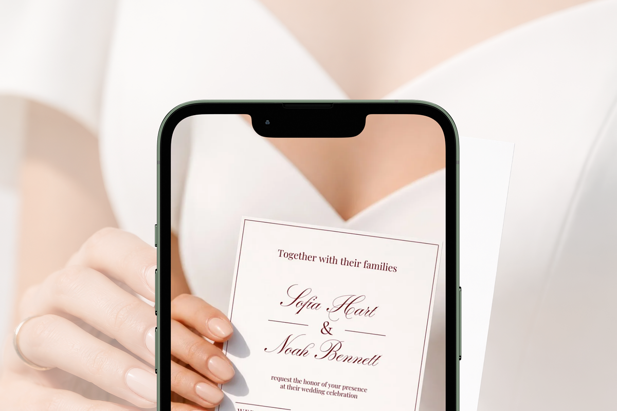 Wedding Invitation Mockup in Hands, an Advertising Mockup by Serenefeeling (Photo 6 of 7)