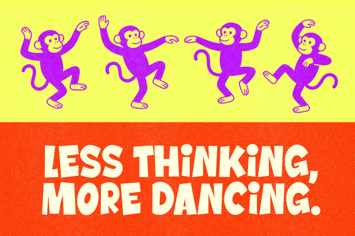 Monkey Dancing - Playful Fun Display, a Sans Serif Font by Afkari Studio (Photo 2 of 12)