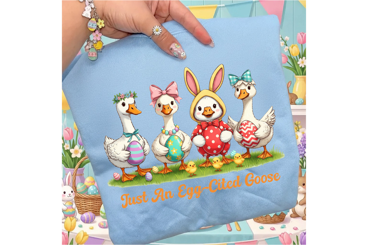 Just an Egg-Cited Goose Png, an Illustration by designcity5 (Photo 6 of 9)