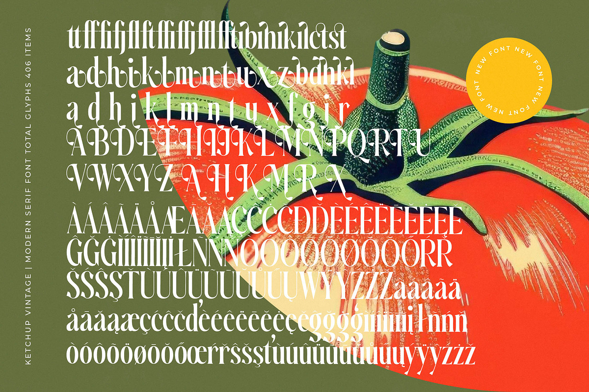 Ketchup Vintage Modern Serif, a Serif Font by timelesstype.co (Photo 19 of 20)