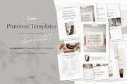 Pinterest Pin Templates for Canva, a Social Media Template by Tabitha Emma (Thumbnail 1 of 10)