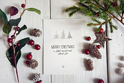 Christmas card Mockup, a Print Template by Amris (Thumbnail 3 of 6)