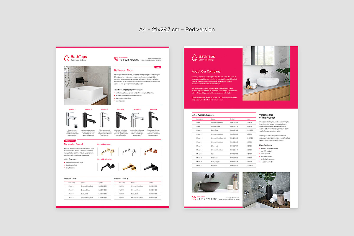Tap Technical Data Flyer Template, a Flyer Template by artbart (Photo 9 of 10)