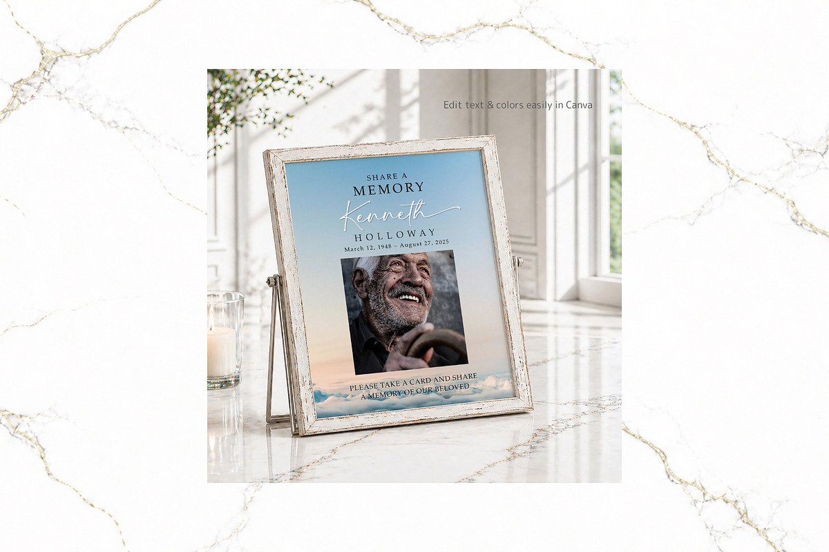 Share a Memory Sign & Card CV FR011, a Poster Template by TyphoonStudio (Photo 3 of 6)