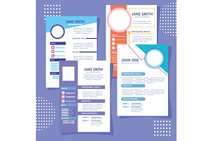 Curriculum Vitae Four Templates