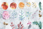 Winter floral compositions and decor, a Decorative Illustration by Watercolor arts (Thumbnail 9 of 11)