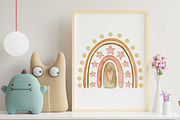 Watercolor Boho rainbow & butterfly, a Decorative Illustration by Kira Konoshenko (Thumbnail 14 of 16)