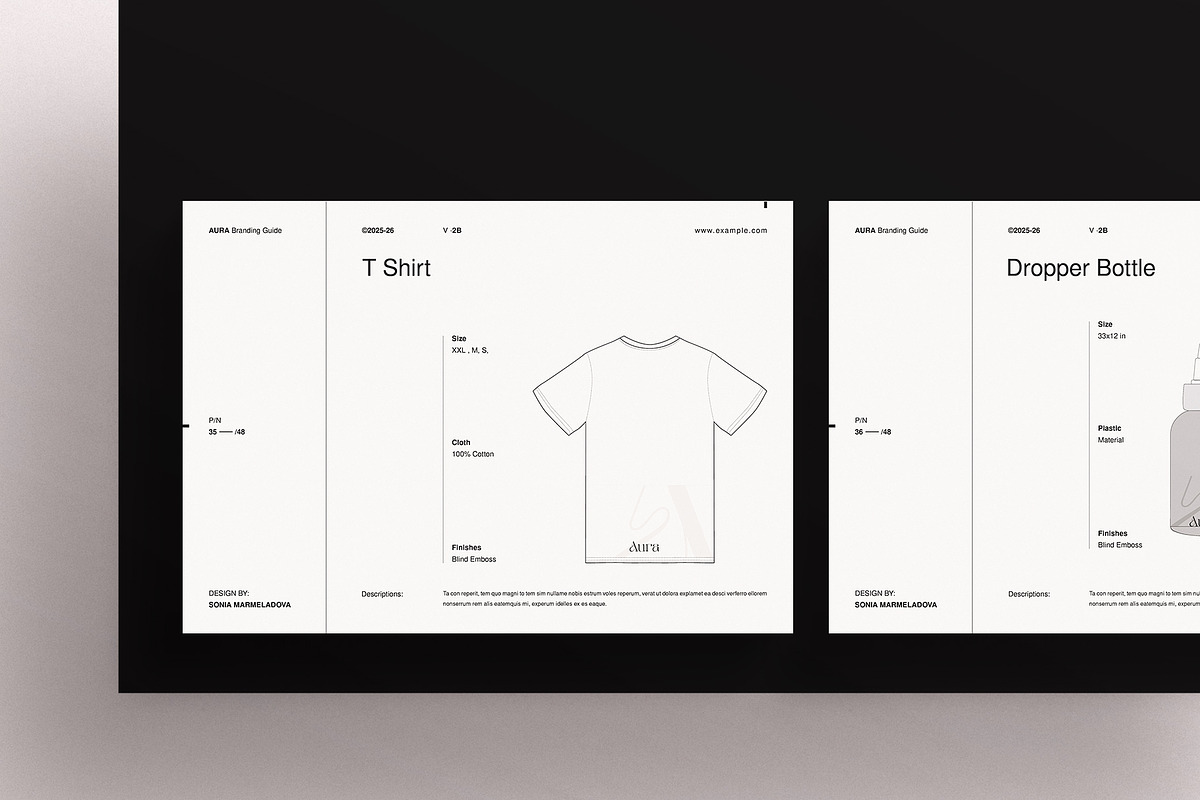 AURA | Brand Guidelines Template, a Branding & Logo Template by ArtisanaAura (Photo 16 of 23)