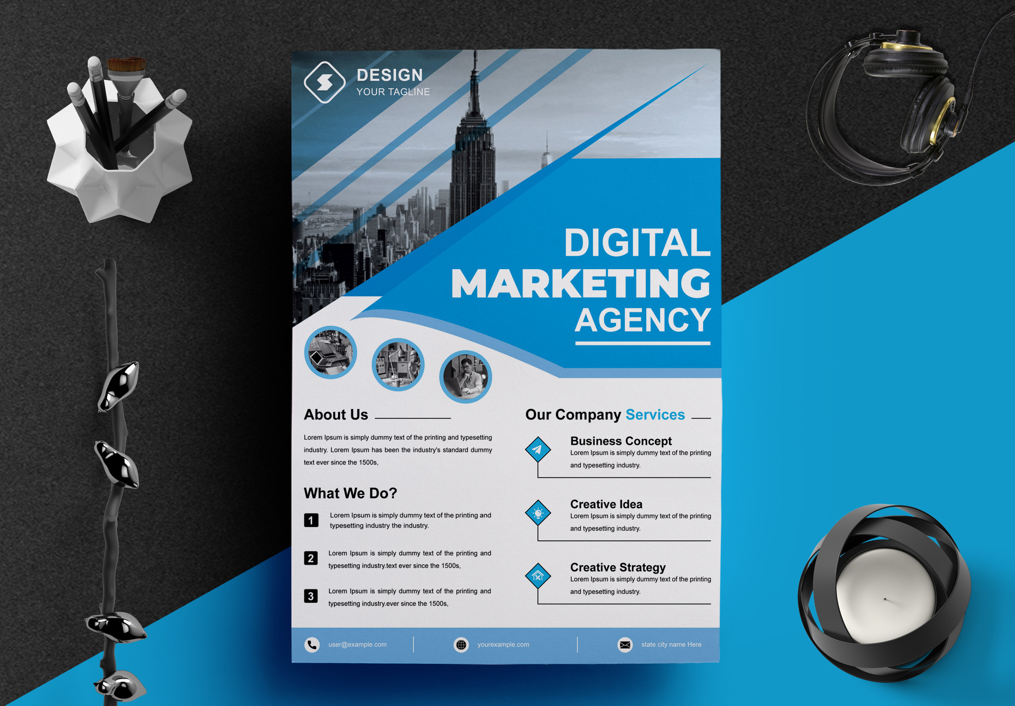 Flyer Template Layout Design