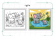 Bold Easy Mom Moments Coloring Pages, a Decorative Illustration by Ink Gallery (Thumbnail 5 of 9)