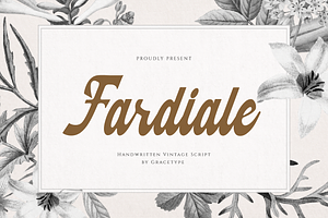 Fardiale | Vintage Script, a Script Font by gracetype_studio