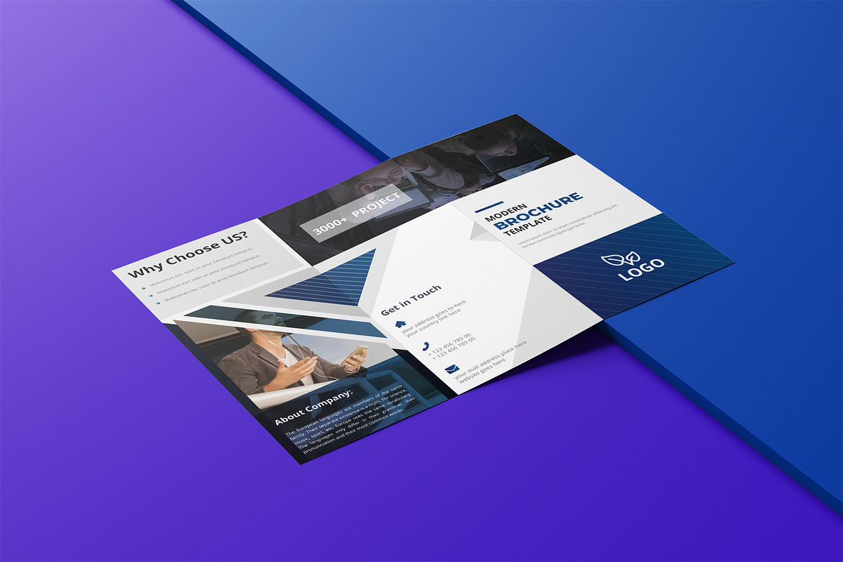 Corporate Tri-fold Design, a Brochure Template by UI_Expert (Photo 2 of 3)