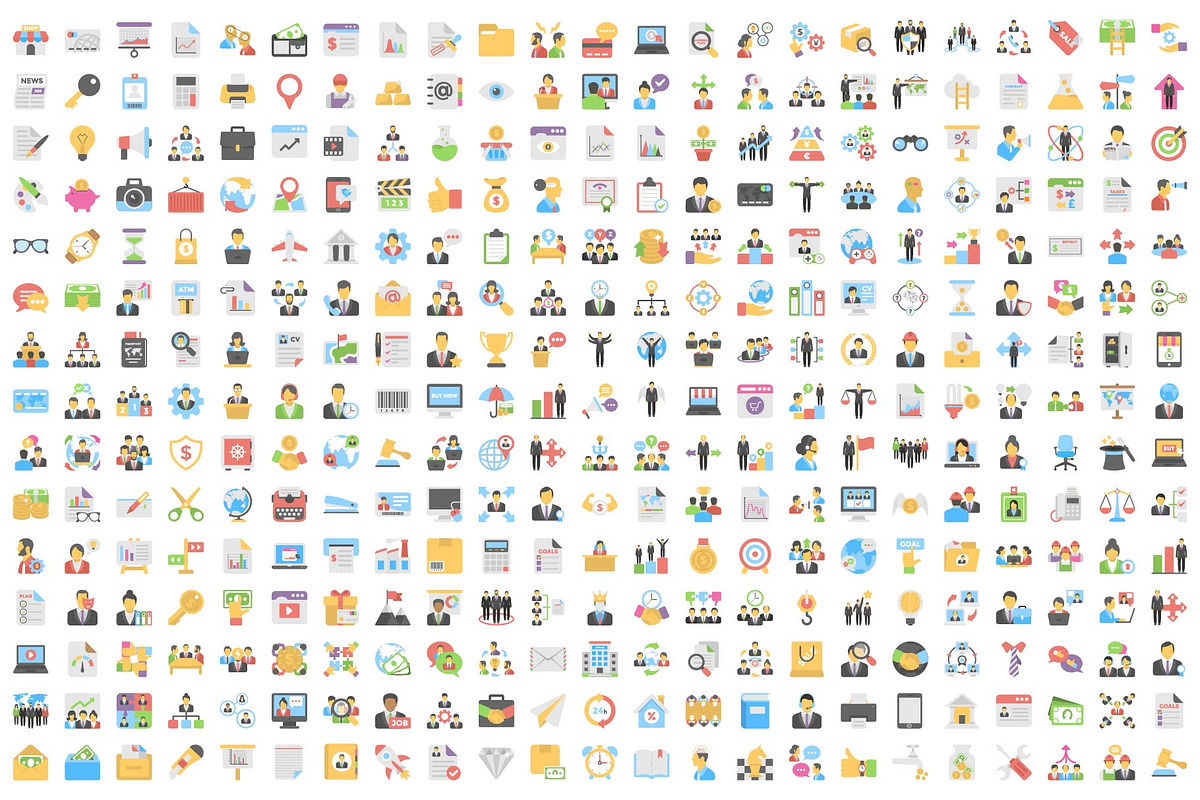 Comprehensive Business Icon Set., an Icon by Vector Portal