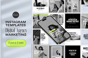 Instagram Templates Post and Stories