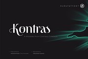 Kontras Modern Serif, a Serif Font by Hurufatfont (Thumbnail 1 of 11)