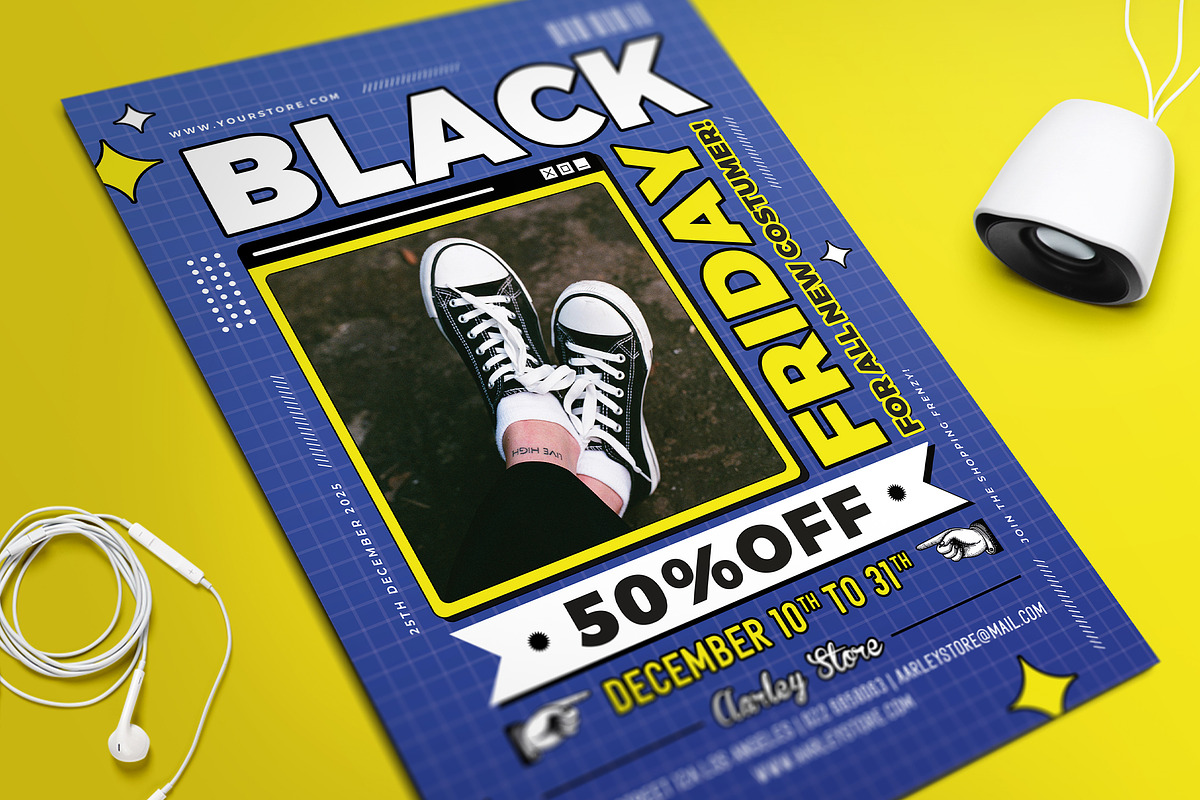 Black Friday Flyer, a Flyer Template by Aarley Kaiven (Photo 1 of 2)