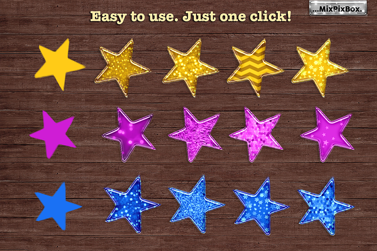 Sparkling Glossy Layer Styles for PS, a Layer Style Add-On by MixPixBox (Photo 7 of 10)