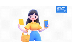 Vector illustration of a young woman, an Object Illustration by ZinetroN