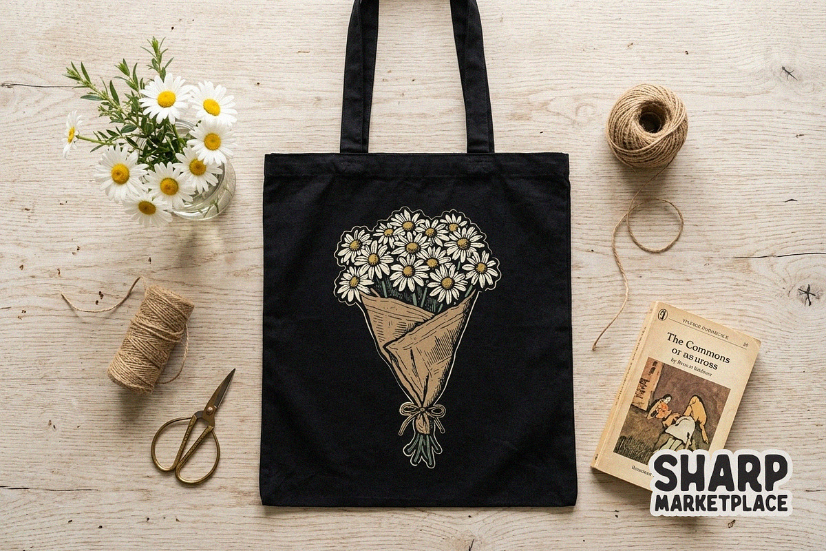 Vintage Daisy Bouquet Wrapped In, an Object Graphic by SharpMarketplace (Photo 4 of 5)