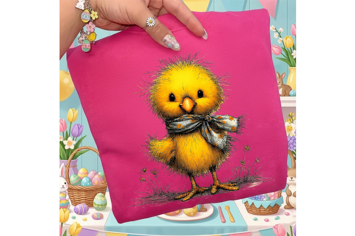 Whimsical Easter Chick Clipart, an Illustration by designcity5 (Photo 5 of 5)