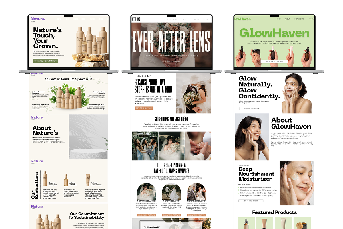10 Website Templates & Themes Design, a Design Template by thecyella.co (Photo 2 of 6)
