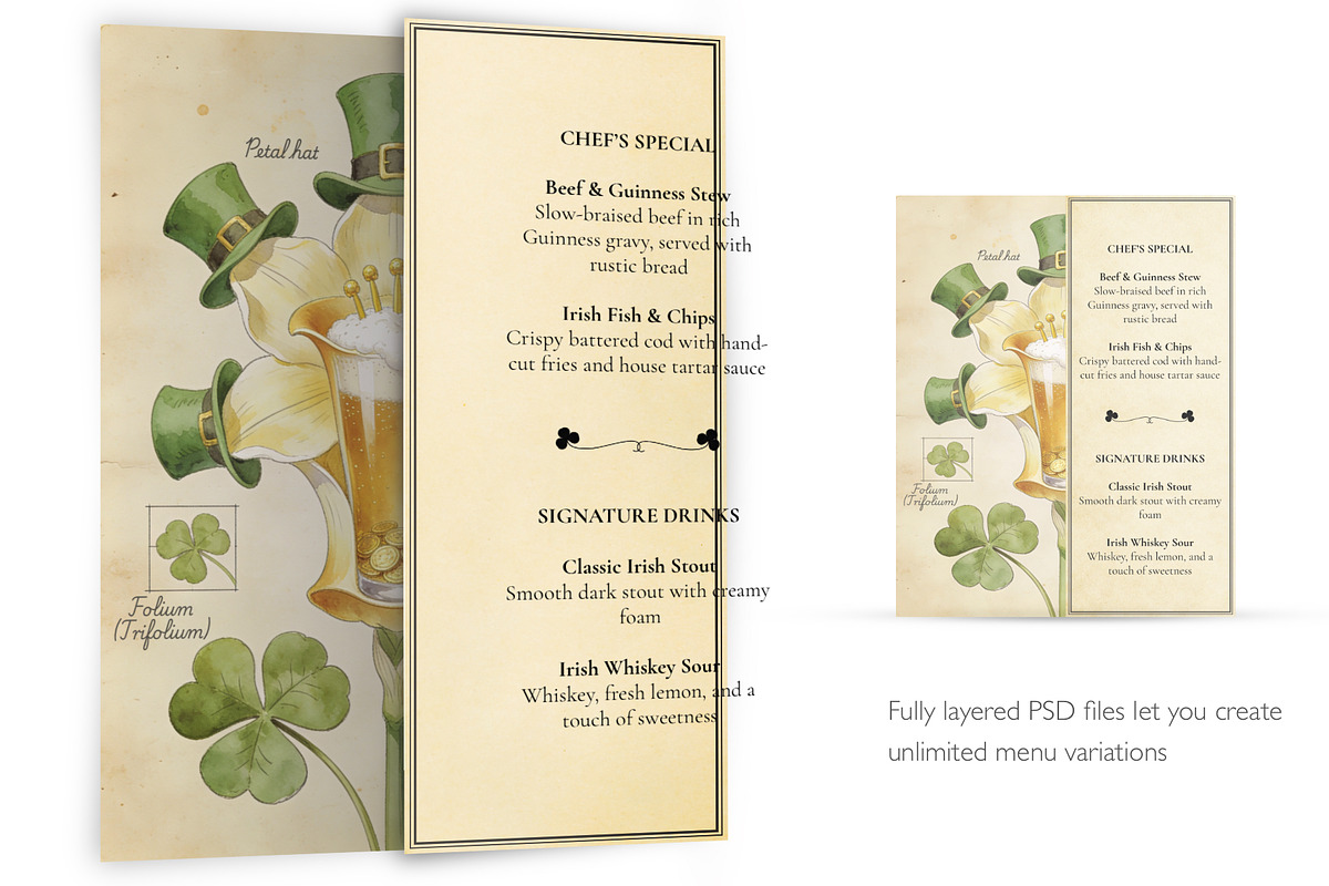 St. Patrick’s Irish Pub Templates., a Print Template by IrinaCzaran (Photo 5 of 7)
