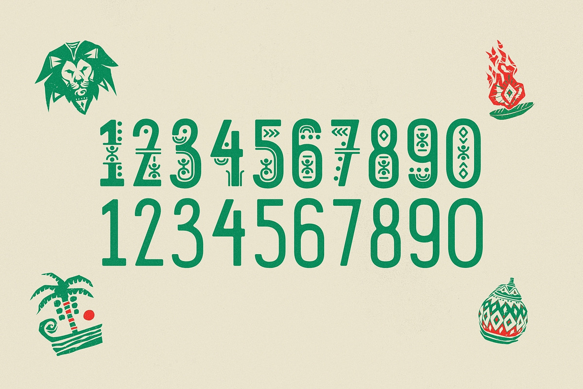 Ashanti Spirit - Tribal African Duo, a Sans Serif Font by HipFonts (Photo 2 of 10)