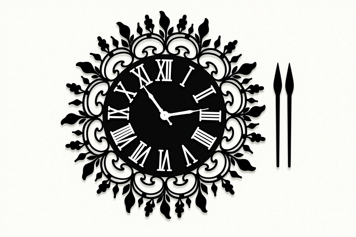 Vintage Wall Clock Victorian design, an Illustration by Amazin_art (Photo 20 of 21)