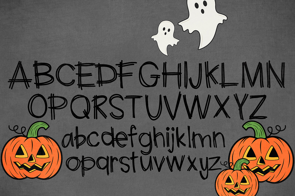Halloween Fright Font, a Font by Miss Kate (Photo 2 of 2)