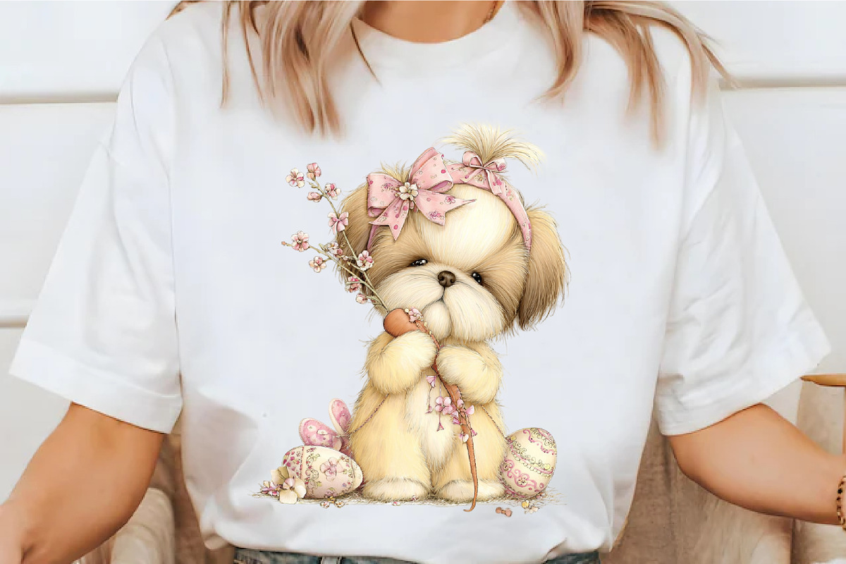 Whimsical Easter Dogs Clipart, an Illustration by designcity5 (Photo 3 of 5)