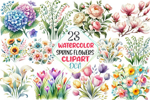 Spring Jasmine Flower Clipart, an Illustration by DreamCafeArt
