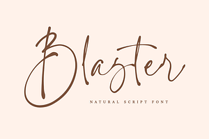Blaster | Natural Handwritten Font