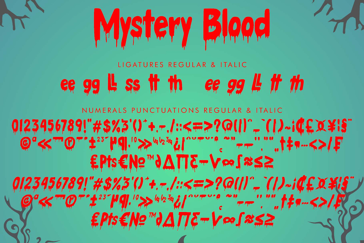Mystery Blood, a Blackletter Font by Yoga Letter (Photo 6 of 8)