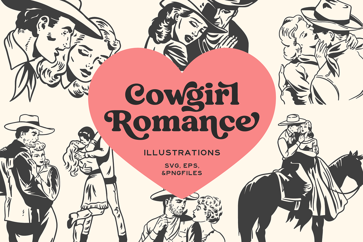Cowgirl Love Western Illustrations, an Illustration by FM Era Studio (Photo 1 of 2)
