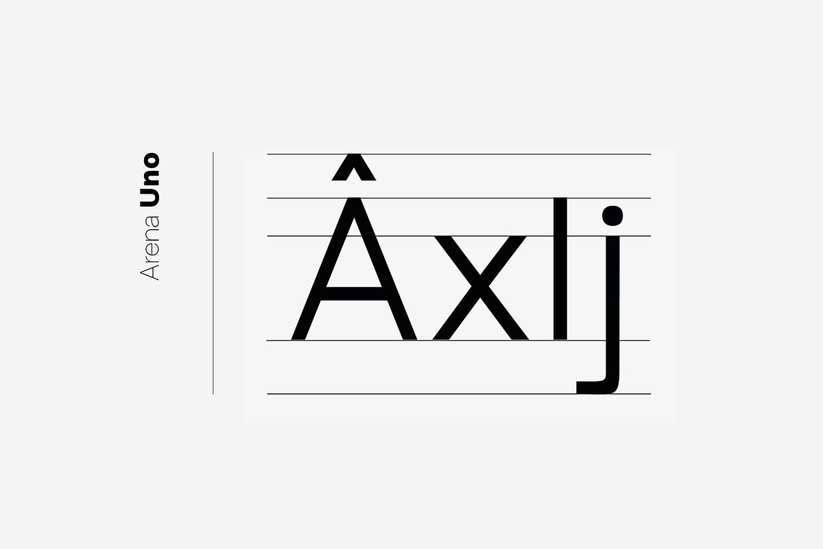 Arena Uno - Modern Font Family, a Sans Serif Font by Designova® (Photo 14 of 17)