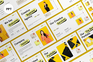 Yellow Creative Business Agency PPT