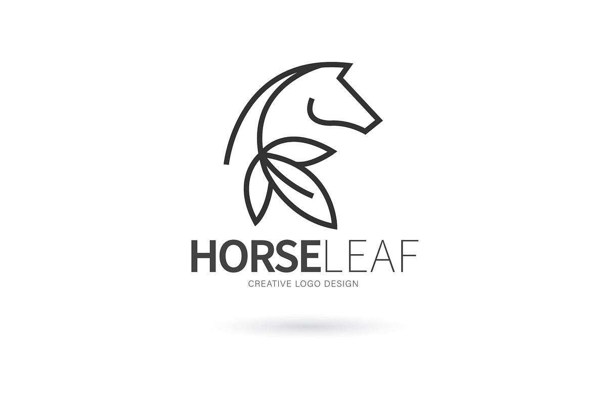 Horse leaf logo, a Branding & Logo Template by Logocreative (Photo 3 of 3)