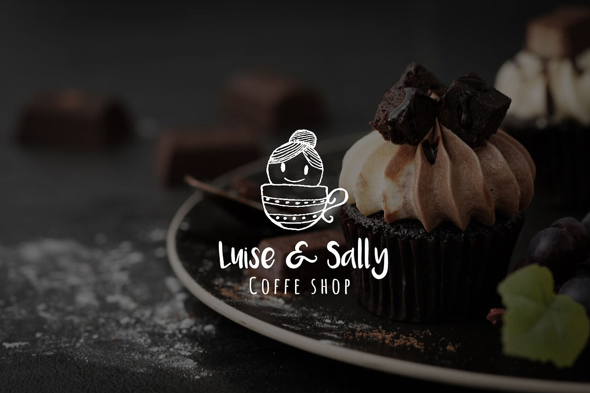Feminine premade hand drawn logo 01, a Branding & Logo Template by Nues Design (Photo 9 of 11)