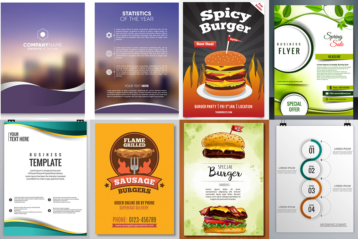250+ Flyers Bundle 95% Extra, a Flyer Template by Imagine Design Studio (Photo 31 of 36)