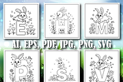 Easter ABC Alphabet Letter Coloring, an Animal Illustration by Design Home (Thumbnail 3 of 4)