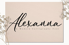 Alexanna a Modern Calligraphy Font
